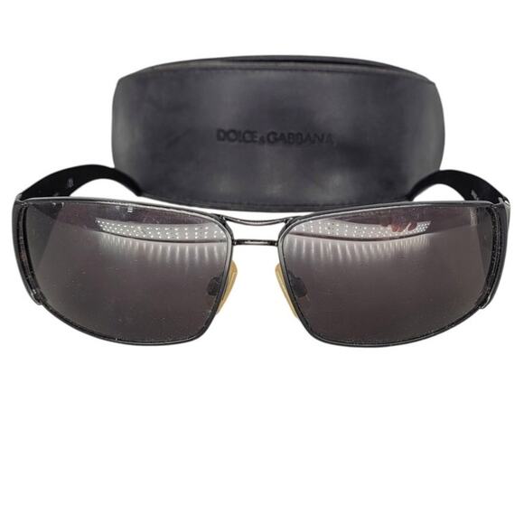 Dolce & Gabbana‎ DG832 Black Wrap Around Frame Men's Sunglasses - Picture 1 of 11